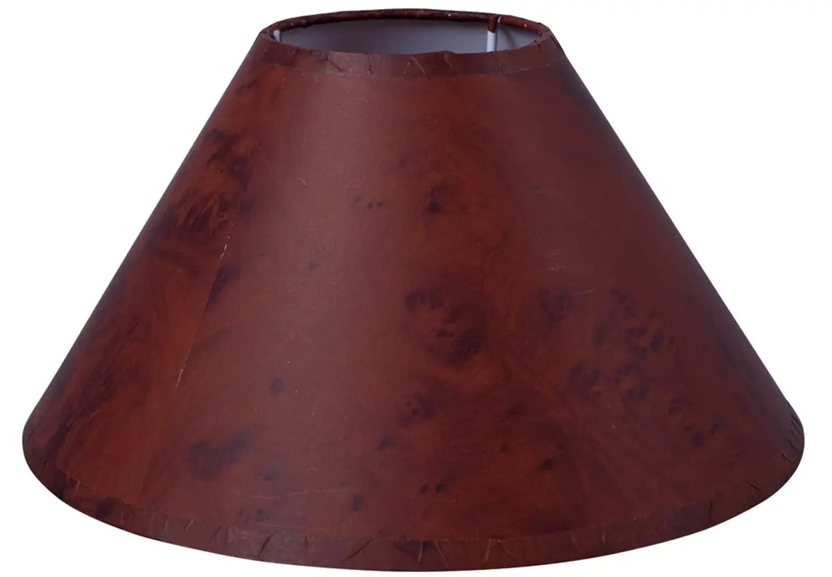 tapered lampshade with dye patterns