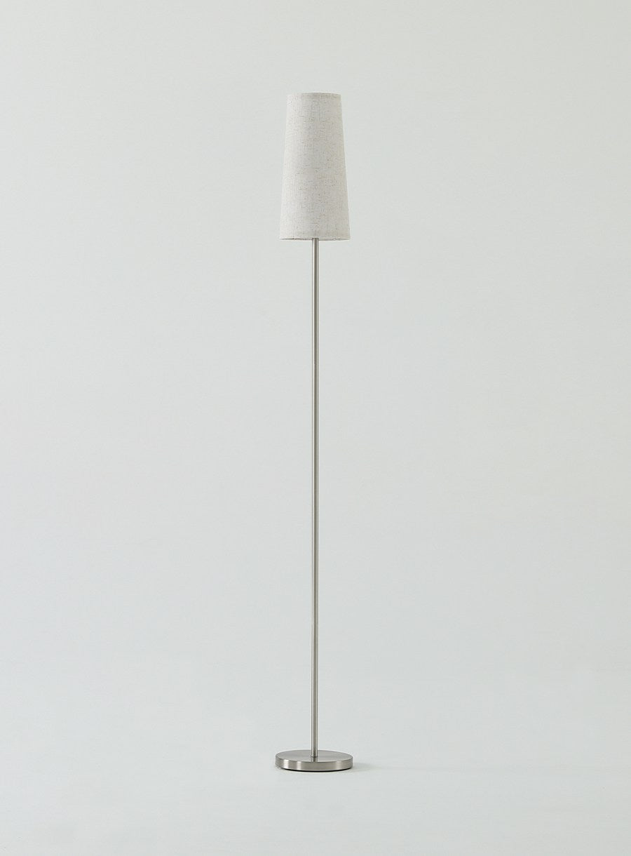 Minimalist contemporary floor lamp with LED lighting #Color_Silver